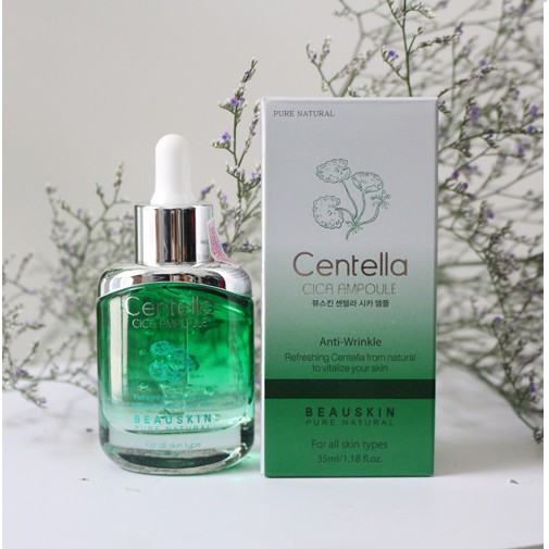 Combo 1 Serum xóa mờ thâm mụn  trắng da Beauskin Cica Hàn quốc 30ml/ Hộp Và 1 mặt nạ Beauskin 23ml/gói
