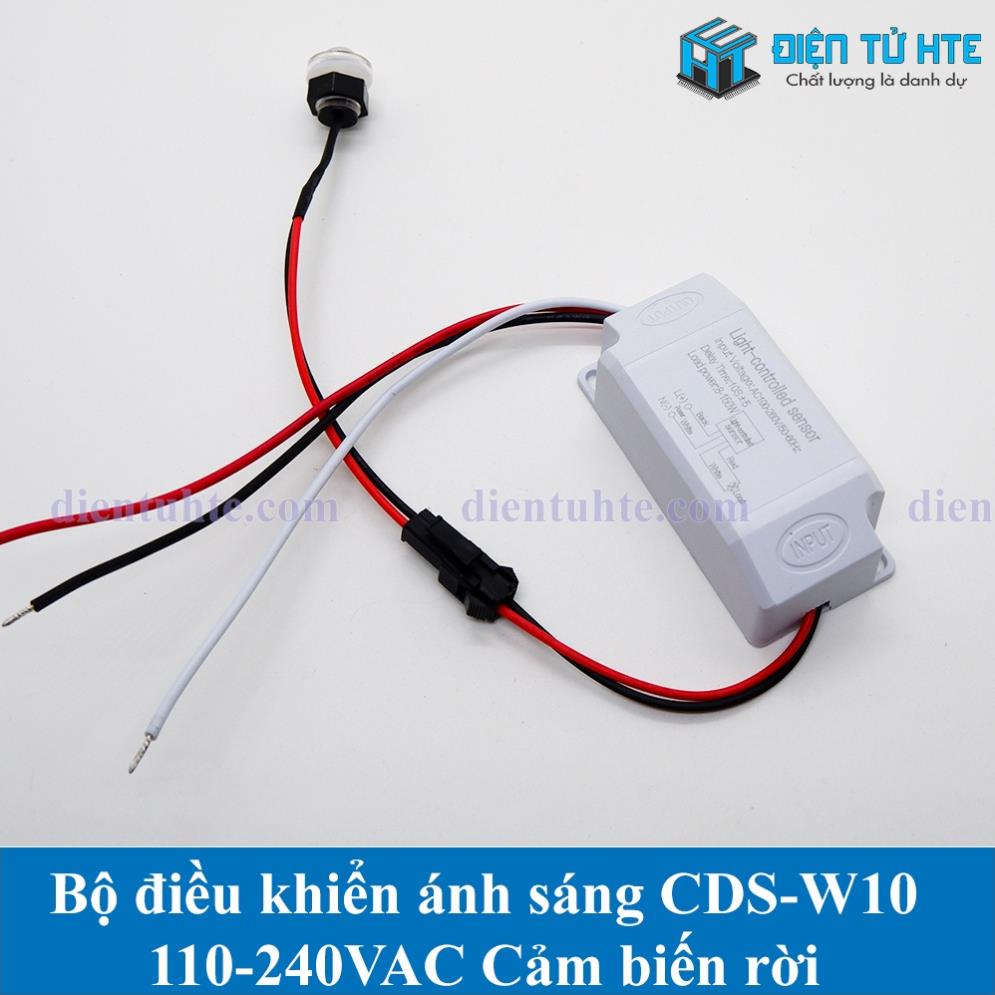 Bộ điều khiển cảm biến ánh sáng CDS-W10 110-240VAC Cảm biến rời