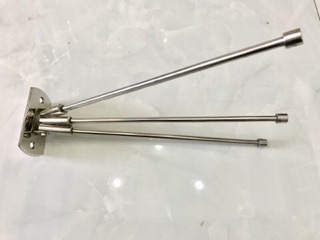 Móc áo dài 3 chia inox 304 - Móc đồ chia 3
