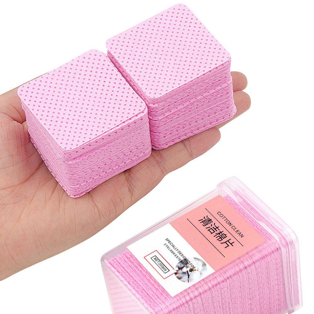 Hộp Khăn Giấy Cotton Tẩy Trang Lông Mi Dùng Một Lần Tiện Dụng
