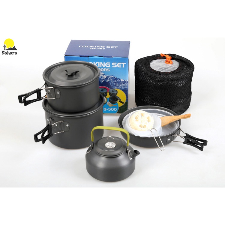Bộ nồi dã ngoại cắm trại DS-508 dành cho 4-5 người