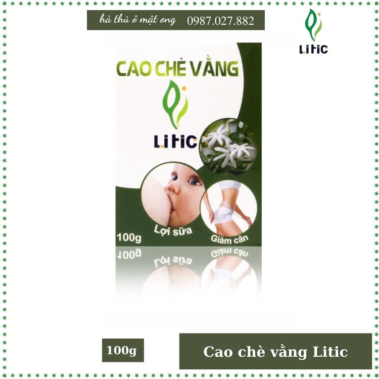 Trà vằng lợi sữa Litic 100g , cao trà vằng hỗ trợ giảm cân sau sinh mẹ đẹp con khôn CHÍNH HÃNG