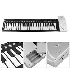 Đàn Piano điện tử cuộn dẻo 49 phím, chất liệu silicon - dễ dàng mang theo - rèn luyện năng khiếu cho bé - TEMTENKBS