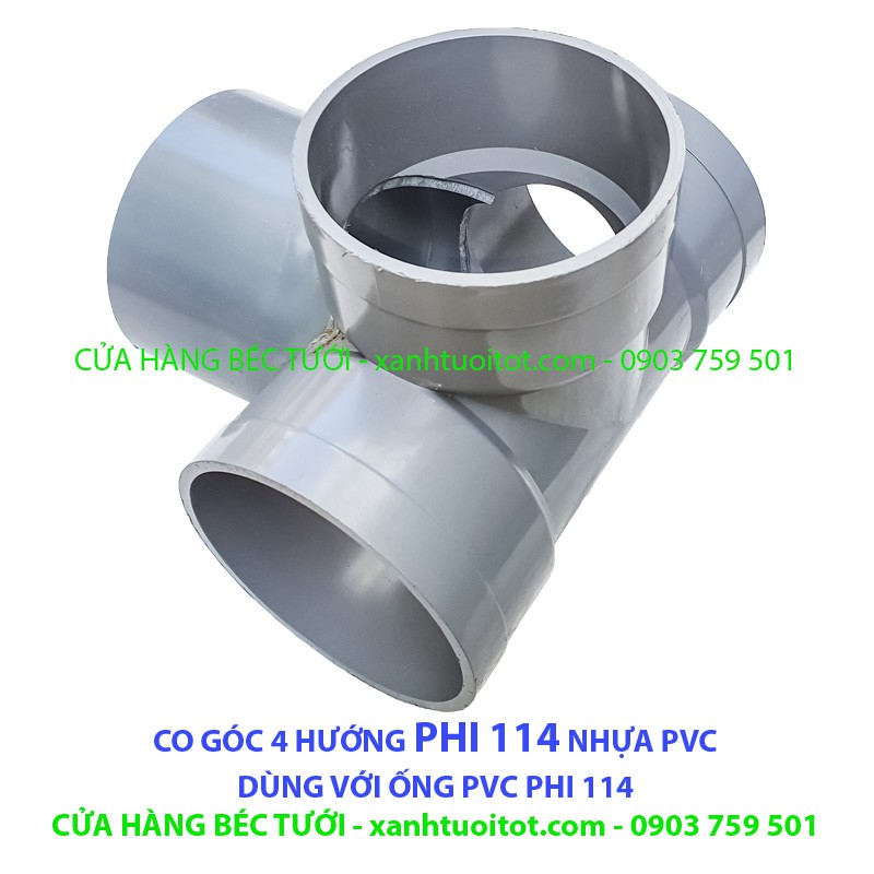 Bộ 4 cái CO GÓC 4 HƯỚNG PHI 114 - HÀNG GIA CÔNG