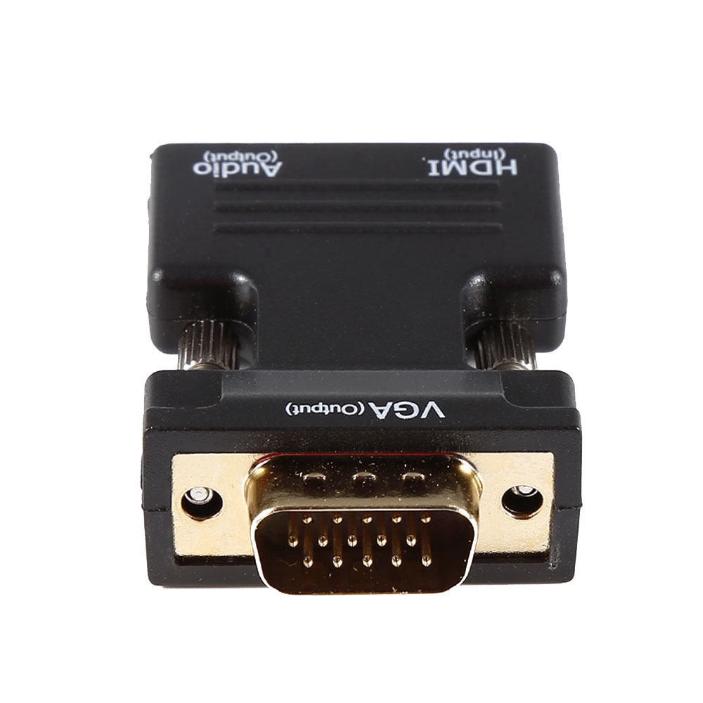 Giắc chuyển đổi từ HDMI đầu cái sang VGA đực + 3.5