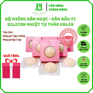Bộ miếng dán ngực, dán đầu ti silicon nhiệt tự thân EBLIN Hàn Quốc