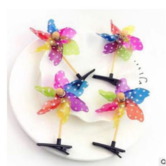 Kẹp tóc chong chóng mini đẹp Clovershop68