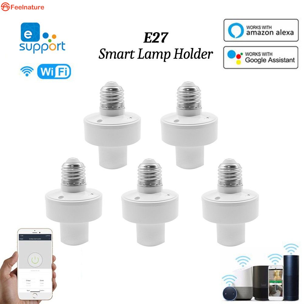 EWelink WiFi Thông Minh Giá Đỡ Đèn Đui Đèn Điều Khiển Từ Xa Tắt Mở Đèn LED Bóng Đèn E27 AC 110V 220V Cho Google Nhà Alexa
