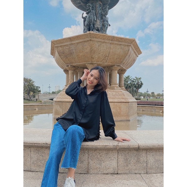 Áo sơ mi nữ tay dài tay bồng thiết kế Ariel Shirt Reverclothings