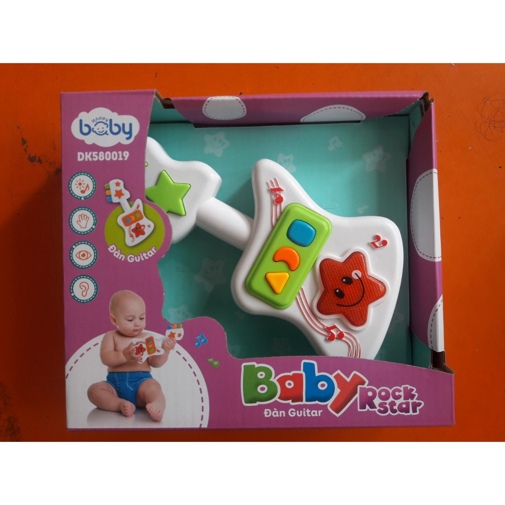 Đồ Chơi Giáo Dục Sớm: Đàn Guitar Baby Rock Star DK580019