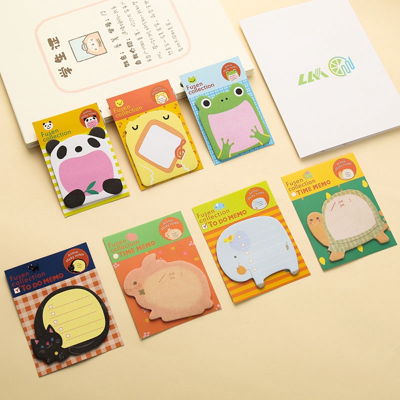 Giấy dán ghi chú thiết kế động vật hoạt hình