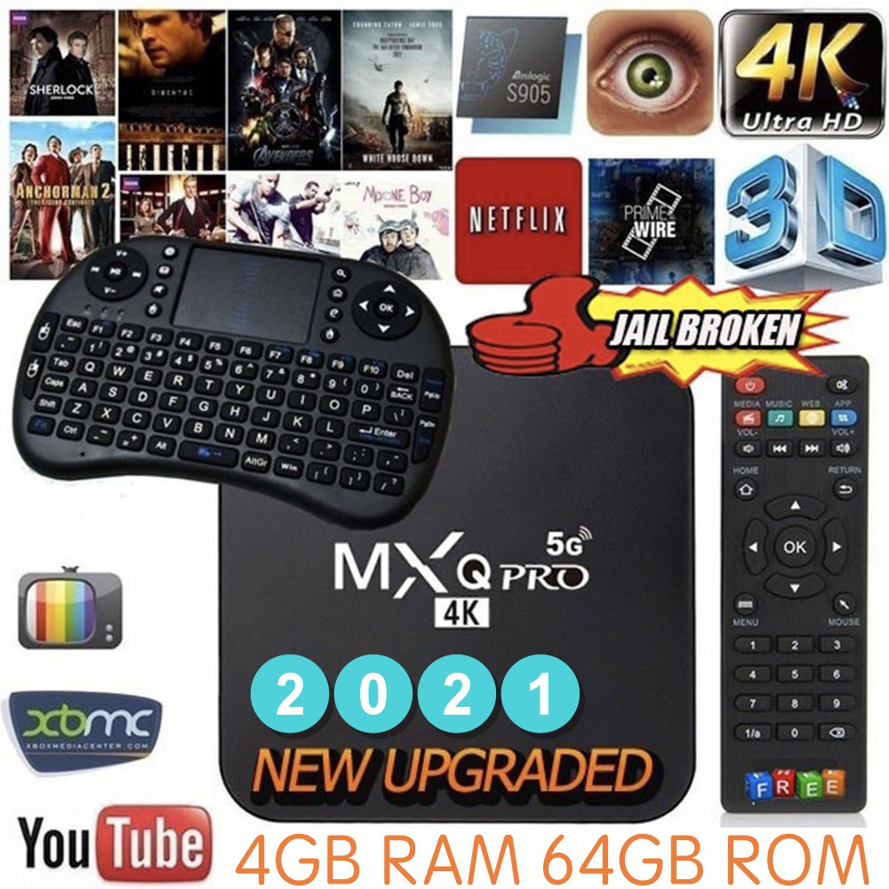 Bộ Tv Box Air 1 Warranty Android 10.1 Mxq Pro 4k 5g Ultra Hd Android Mxq Pro 4k 5g 2 + 16gb / 4g + 32g Rk3229 Quad-Core 10.1 Smart Android I8E