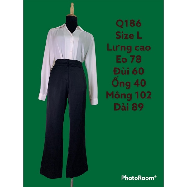 Quần tây nữ lưng cao 2hand Nhật-Hàn