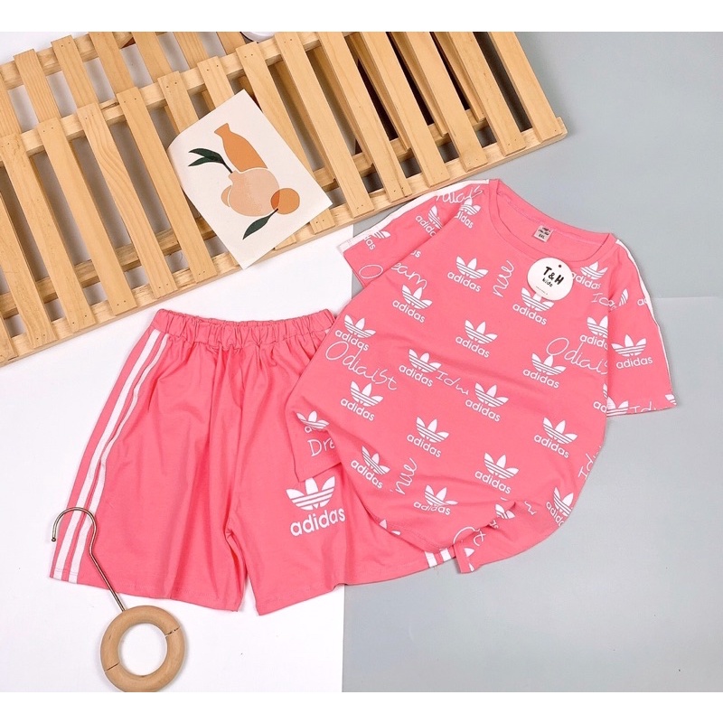 SIZE ĐẠI CỒ 18-38kg: Bộ A di dat chạy viền sọc khoẻ khoắn cho bé trai bé gái - BDDC