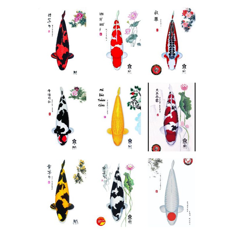 Tranh cá Koi cao cấp