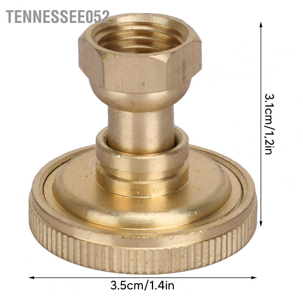 Tennessee052 Vòi phun làm vườn Đồng G3 / 8 ren trong Đầu thẳng lỗ ống nước cho nông nghiệp
