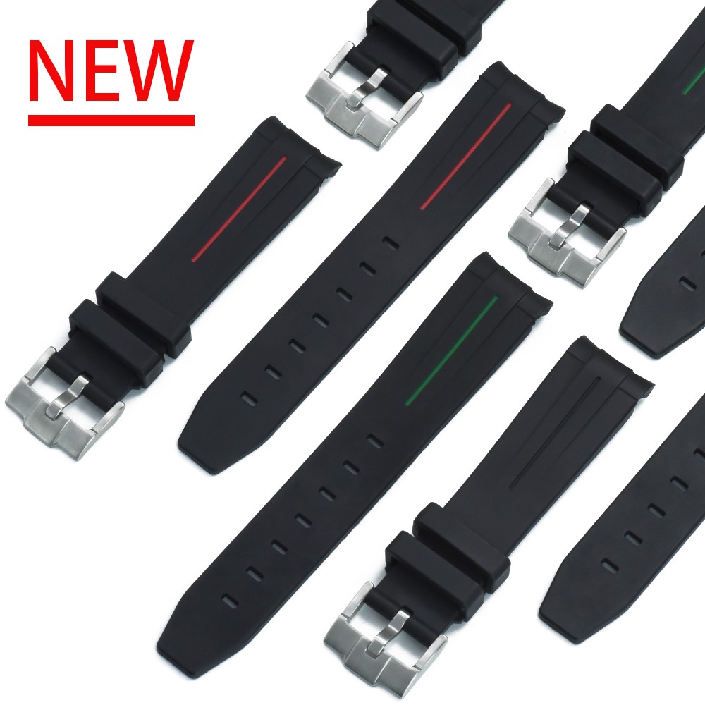 Dây Đeo Đồng Hồ Bằng Cao Su Silicone Chống Thấm Nước 20mm 21mm 22mm