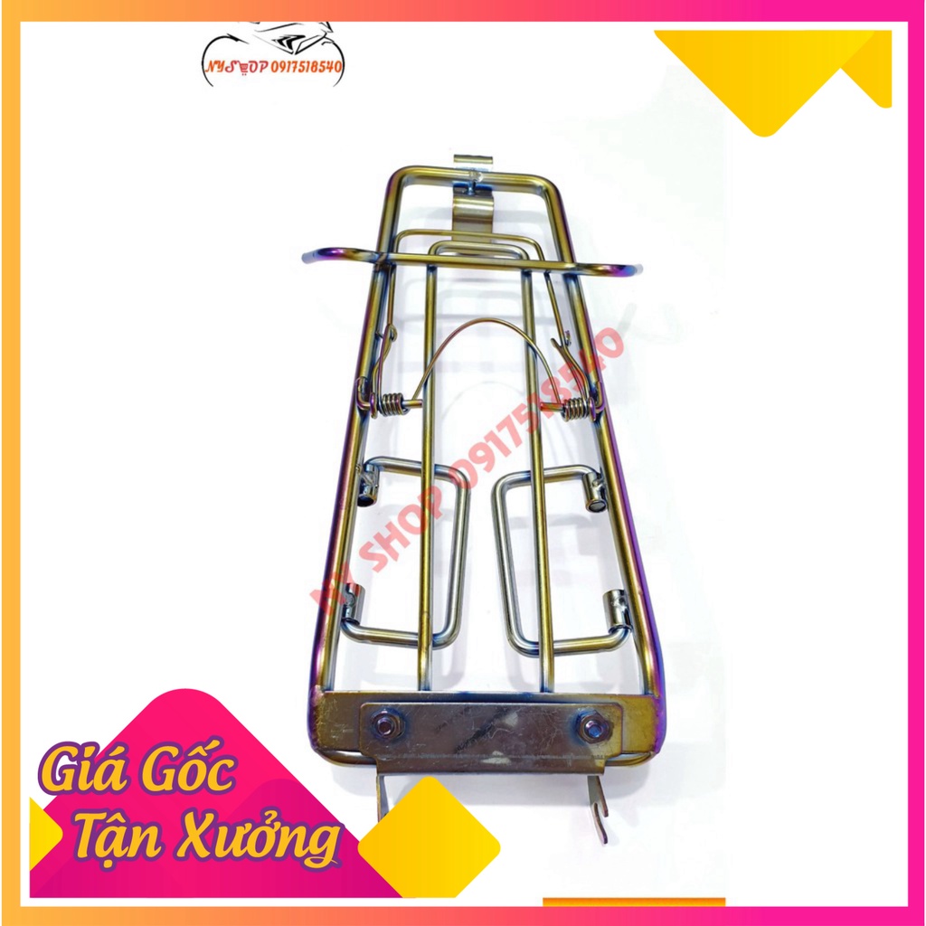 BaGa inox xi xanh titan gắn ex150 loại 10 ly (Ảnh Sp thật)