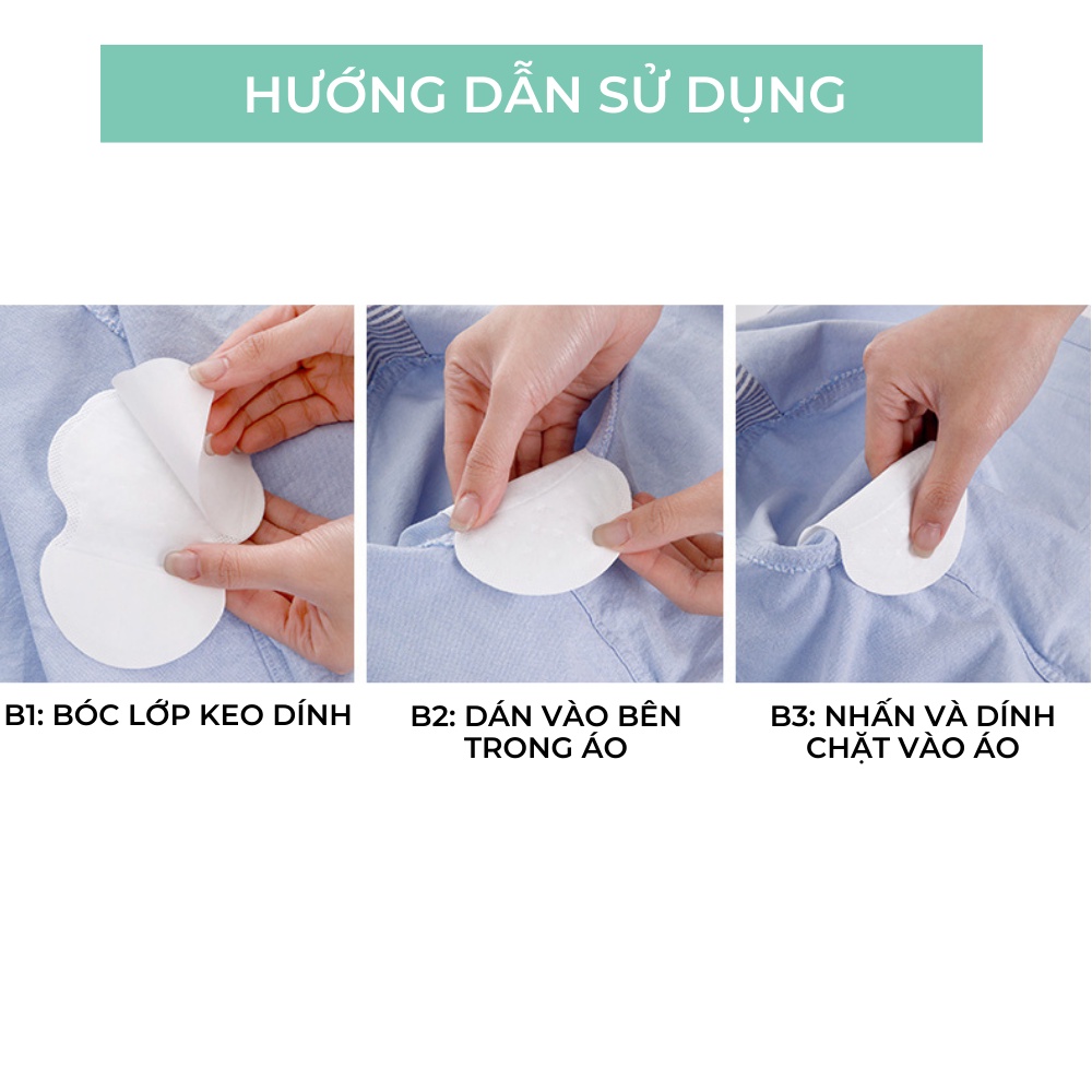 Combo 60 Miếng Dán Thấm Mồ Hôi BEBECHIC