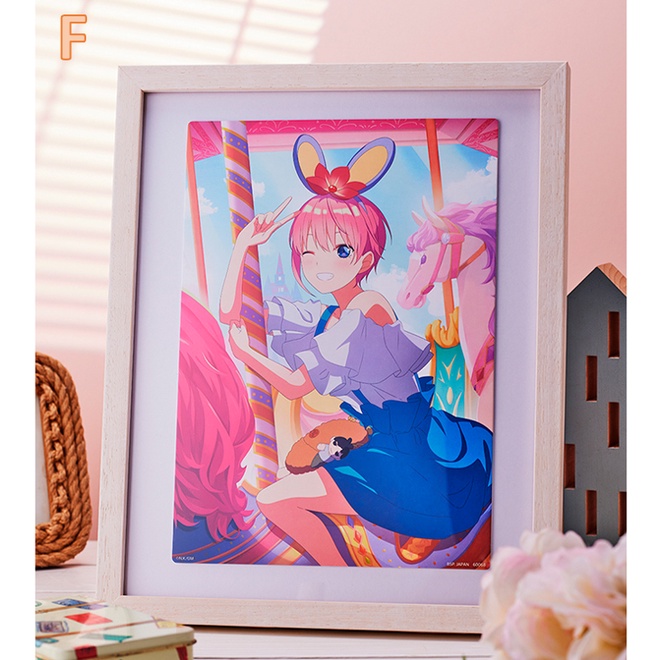 Tranh móc khóa và búp bê Gotoubun no Hanayome  Giải F đến L - ICHIBAN KUJI BANDAI