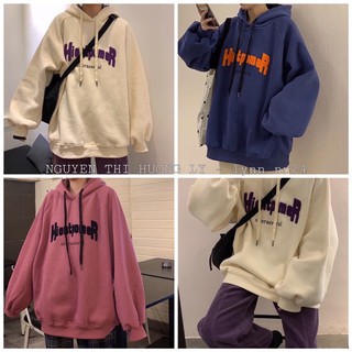 [HÀNG SẴN] Áo hoodie nữ thêu xù (ảnh thật ở cuối)