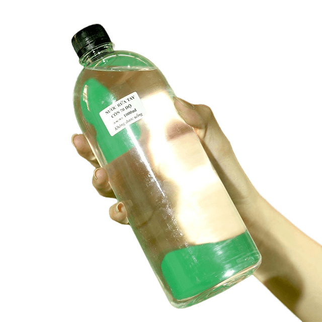 Nước rửa tay sát khuẩn cồn 70 Độ KHÔNG PHA TẠP CHẤT dung tích 1000ml - KHÔNG KÈM VÒI XỊT | BigBuy360 - bigbuy360.vn