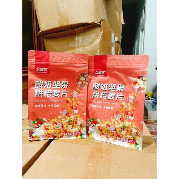 Combo ngủ cốc giảm cân ăn kiêng mix hoa quả gồm 3 gói