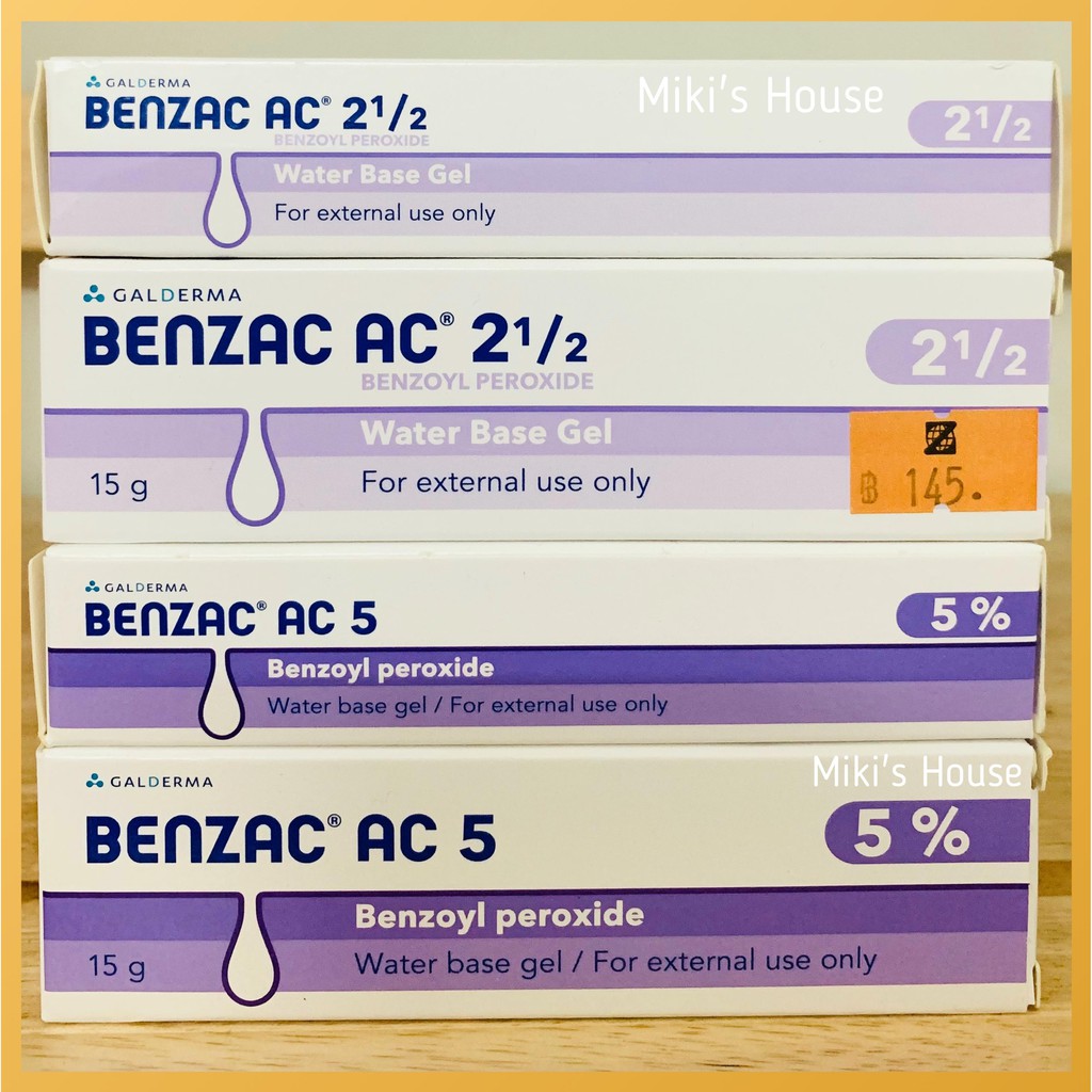 BENZAC AC 2.5% VÀ 5% - KEM CHẤM HỖ TRỢ GIẢM MỤN 15G