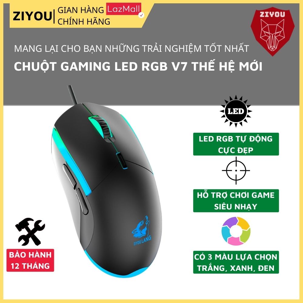 Combo Bàn Phím Và Chuột Gaming ZIYOU Kèm Tai Nghe Cao Cấp, Có Kê Tay Chống Mỏi Tương Thích Máy Tính, Laptop K618+V7+Q9
