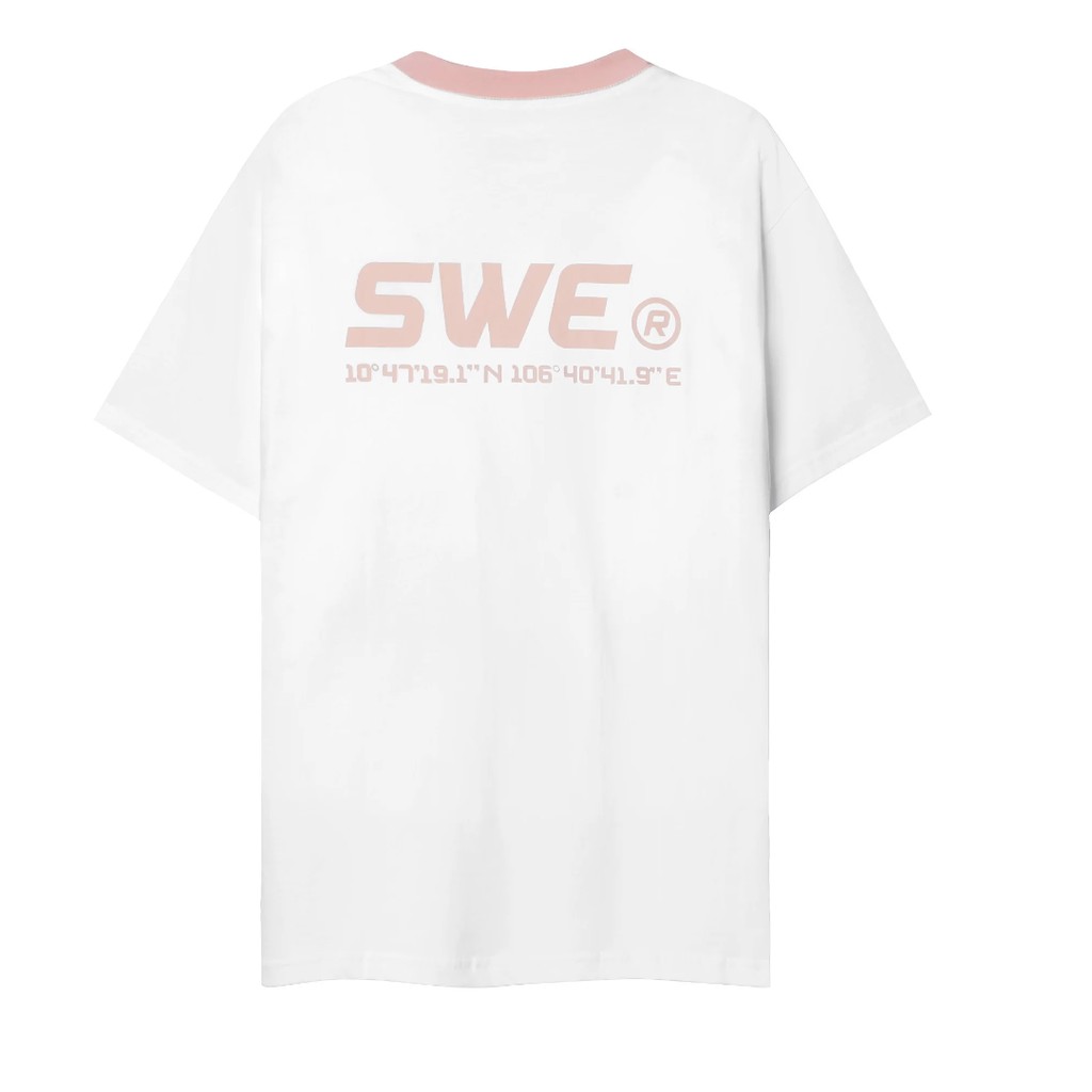 Áo thun Local brand SWE RINGER TEE Pink 100% cotton thoải mái