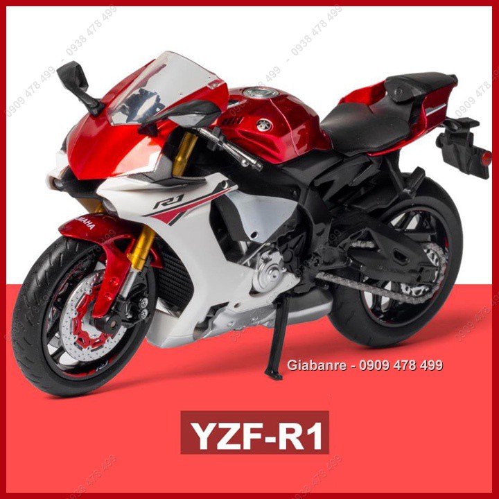 Mô Hình Xe Moto Yamaha YZF-R1 Tỉ Lệ 1:12 - New – MSZ - 8736