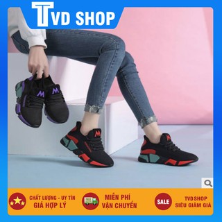 [Nhập mã TVDSGAY02 giảm 50K]Giày Thể Thao Sneaker Nữ Thoáng Khí Đế Mềm