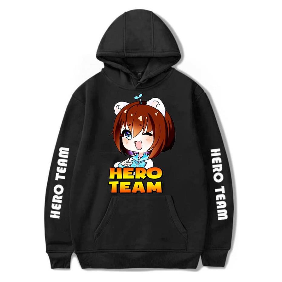 Áo Hoodie Hero Team, áo khoác in hình hero team - mini world - minecraft kèm quà tặng bịt mặt