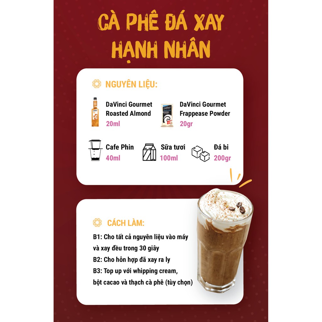 Siro hạnh nhân rang / Roasted Almond Syrup - DaVinci Gourmet