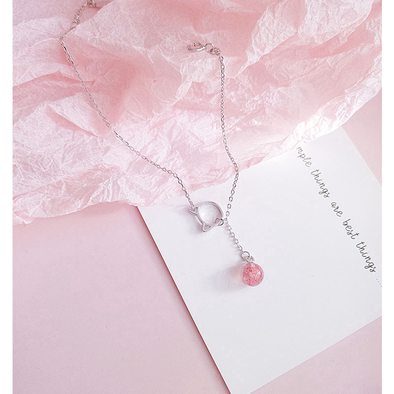 Vòng đeo tay mặt hình mèo dễ thương cho nữ