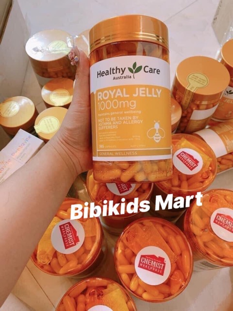 Sữa Ong Chúa Healthy care Royal Jelly 1000mg 365 viên | BigBuy360 - bigbuy360.vn
