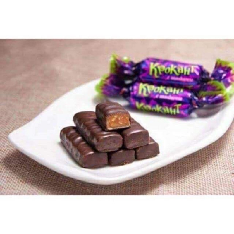 Kẹo tím Nga krokant socola hạnh nhân 500g