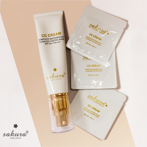 Kem Dưỡng Trắng Da Trang Điểm Chống Nắng Sakura CC Cream | BigBuy360 - bigbuy360.vn
