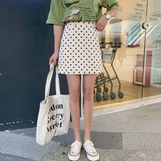 Chân váy chấm bi ulzzang dáng A