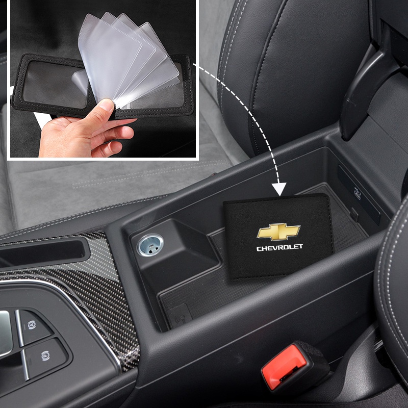 1 Bao Da Đựng Bằng Lái Xe Hai Trong Một Siêu Mỏng in Logo Xe Hơi Chevrolet Captiva Colorado Cruze Spark Malibu Trax Aveo