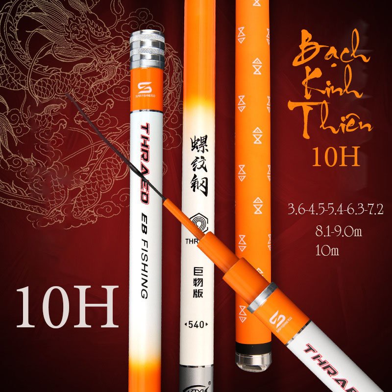Cần săn hàng Bạch Kinh Thiên 10H - Độ dài từ 3m6 đến 10m
