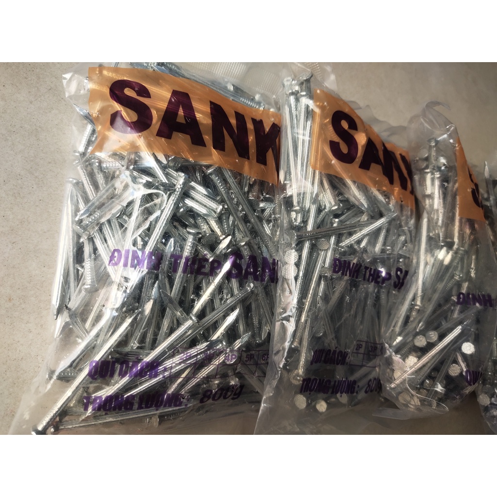 Bịch 800g - đinh thép 5p, đóng các loại bê tông,....cao cấp.