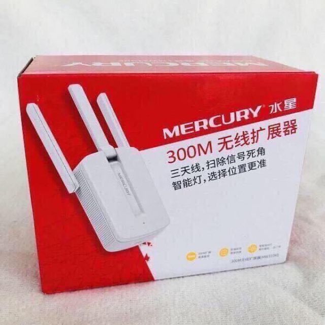 Bộ kích sóng Wifi Mercurry Loại 3 râu tốc độ 300 Mpbs kèm ảnh hướng dẫn sử dụng