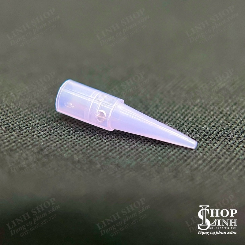 Bịch 100 cái, Ngòi tím phun xăm máy giansun kim 1 , Ngòi ra mực siêu nhỏ, có lỗ thoáng khí tiện lợi