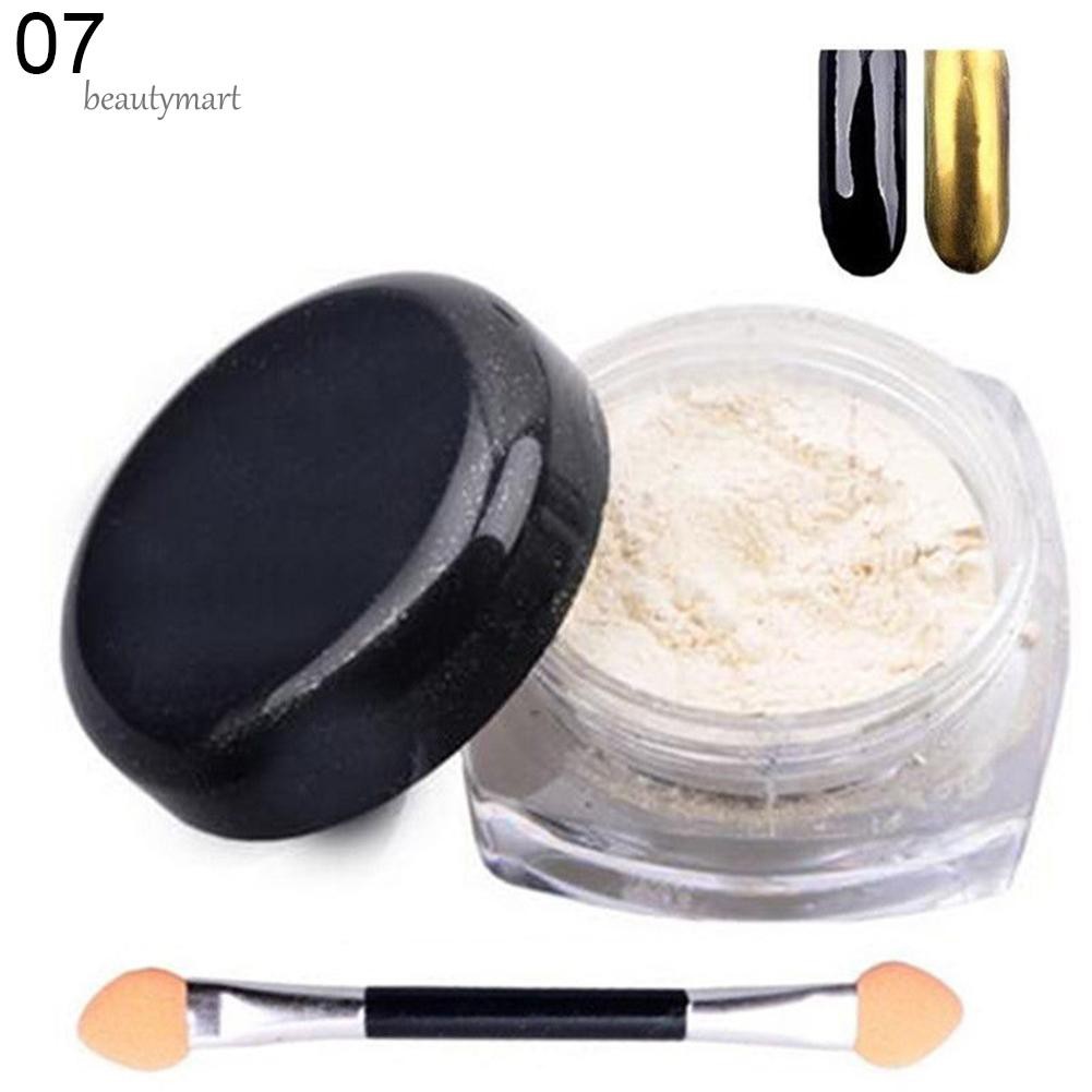 Bột Tráng Gương Sơn Móng Tay Kèm Cọ 2 Đầu Thay Thế