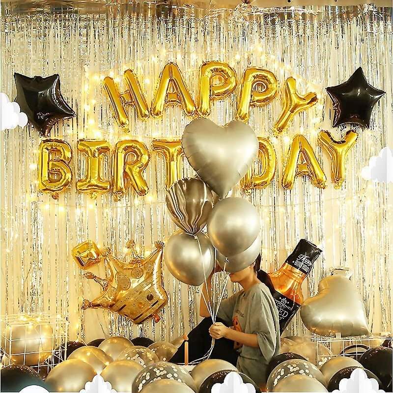 Set Trang Trí Sinh Nhật Cho Người Lớn Phong Cách Hiện Đại Đơn Giản - K152