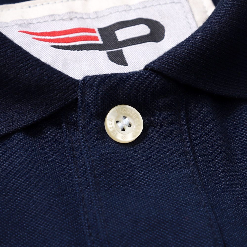 Áo thun nam ngắn tay cổ bẻ màu trơn logo thêu AB20 PigoFashion chọn màu và size