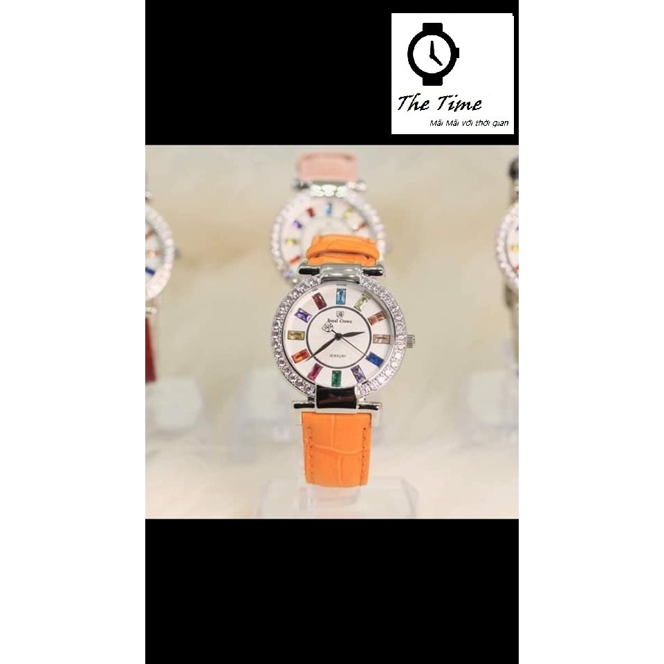 Đồng hồ nữ chính hãng Royal Crown 4640 Dây da các màu