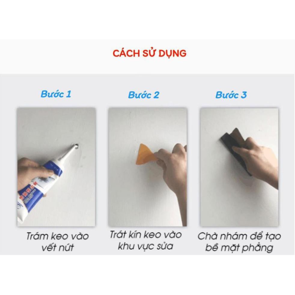 Keo chống thấm vá vết nứt tường siêu chắc đa năng - keo trám tường thông minh, keo vá tường
