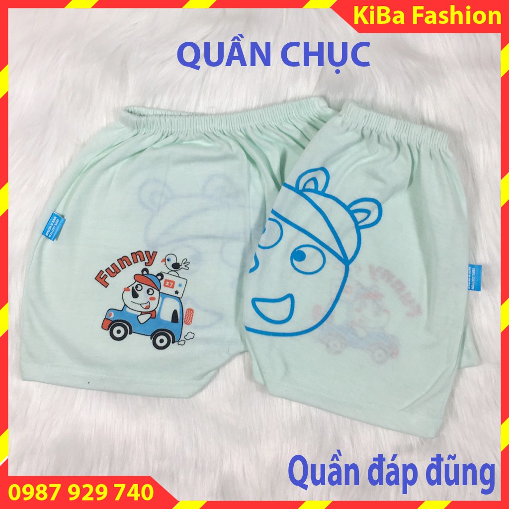 [ RẺ ĐẸP ] Quần đùi in mông (Set 10 chiếc ) chất cotton co giãn cho bé Trai/Gái 4-12kg- QĐ - TK0500 / quần đùi đóng bỉm